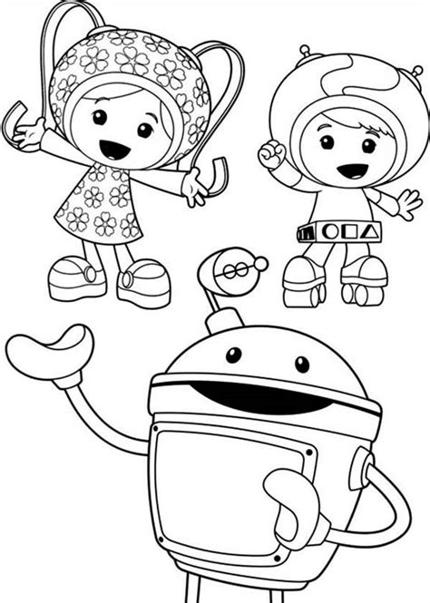 Picture Of Team Umizoomi Coloring Page : Color Luna