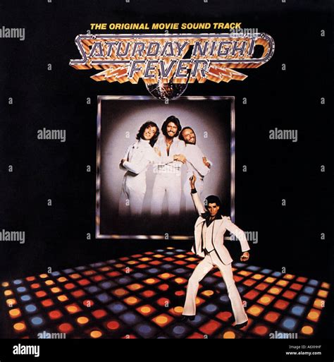 SATURDAY NIGHT FEVER soundtrack LP of John Travolta in the 1997 Paramount film Stock Photo - Alamy