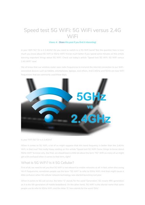 Speed test 5G WiFi: 5G WiFi versus 2.4G WiFi by gospeedcheck.com - Issuu