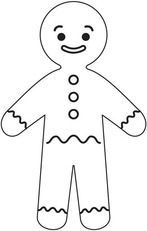 Gingerbread Man Printable Template | Free Printable Papercraft Templates