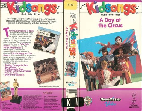 Kidsongs: A Day at the Circus (1987) [Youtube] (Xpost from r/VHScoverART) : nostalgia