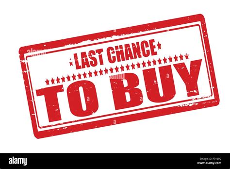 Last chance to buy Stock Vector Image & Art - Alamy