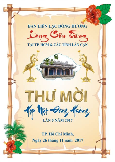 Mẫu giấy mời họp mặt hội đồng hương - Luật ACC