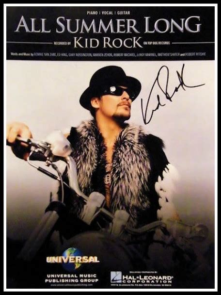 Kid Rock, hand-signed collectibles, rock star galleryROCK STAR gallery