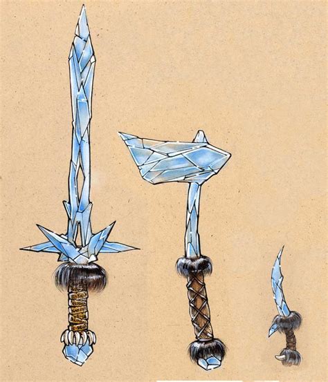 Ice weapons by Tastycake on DeviantArt