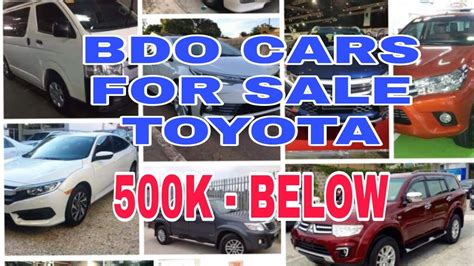 BDO REPOSSESSED CARS FOR SALE | TOYOTA CARS FOR SALE PRICE 500K-BELOW ...