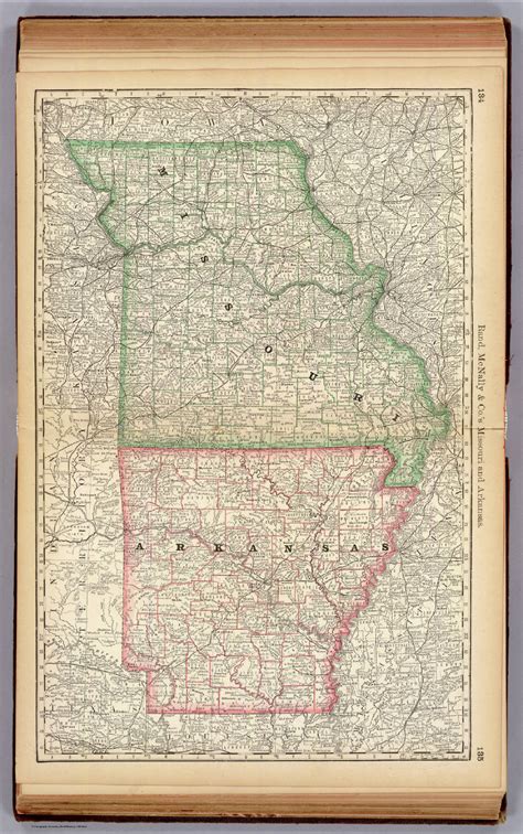 Missouri and Arkansas. - David Rumsey Historical Map Collection