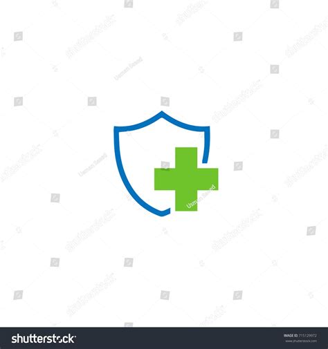 Medical Shield Logo Red Cross Stock Vector (Royalty Free) 715129972 ...