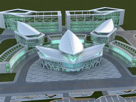 3D model Futuristic Museum 1 - TurboSquid 1909816