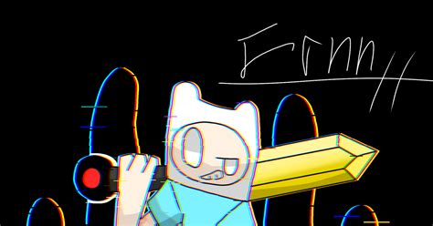 Finn, adventure time, Pibby / Finn(glitch) - pixiv