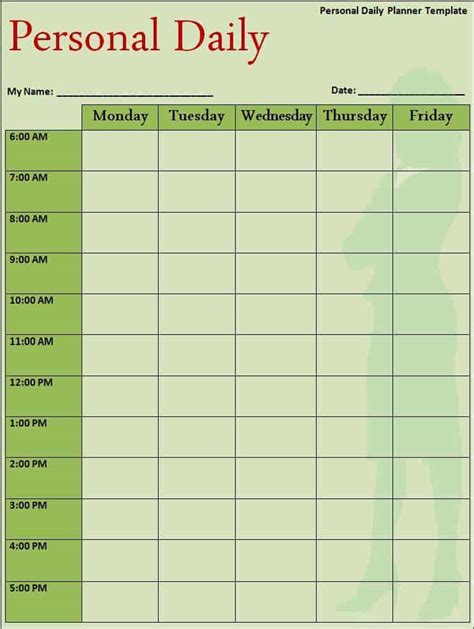 21+ Free Daily Schedule Template - Word Excel Formats