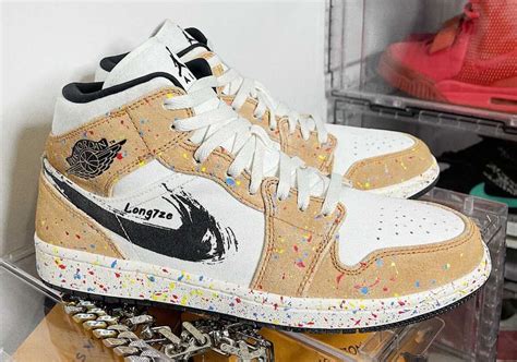 Air Jordan 1 Mid SE Brushstroke Paint Splatter Release Date | Jordans Shoes Review - Jordans Out