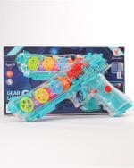 Globular Transparent Concpt Gun Toy Electric Mechanical Gear with Colorful Light and Charming ...