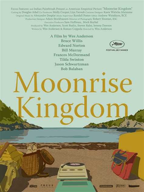 Illustrated Moonrise Kingdom Posters on Behance