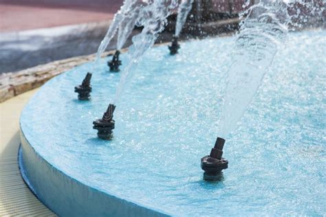 Close-up of a Fountain with Water Flowing Stock Photo - Image of ...