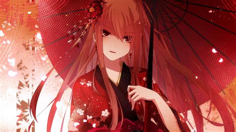 25 Red Hair Anime Girl Wallpapers - Wallpaperboat