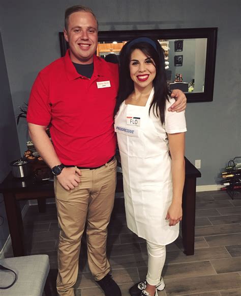 Couples Halloween costume. Flo and jake from State Farm | Couple halloween costumes, Couple ...