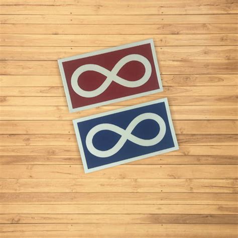 Métis Flag Patch, Infinity Symbol Iron On Patch - Nish Gear