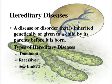 PPT - Hereditary Diseases PowerPoint Presentation, free download - ID ...