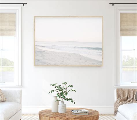 Pastel Beach Landscape Print Beach Photography Ocean Waves - Etsy