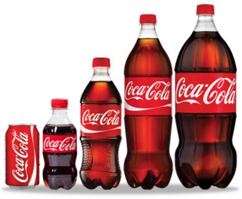 What are the sizes of Coke bottles?