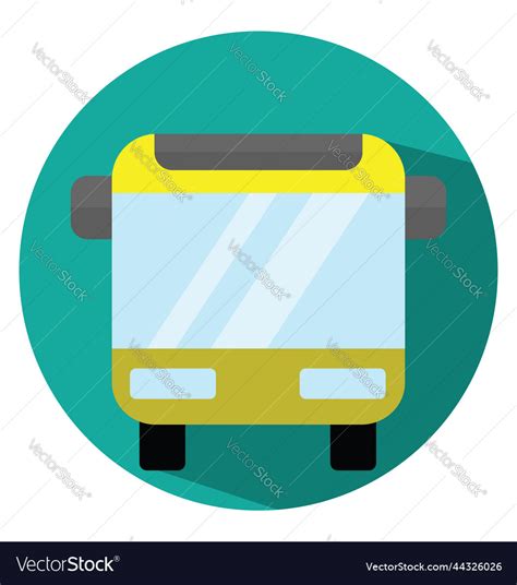 Yellow bus on a white background Royalty Free Vector Image