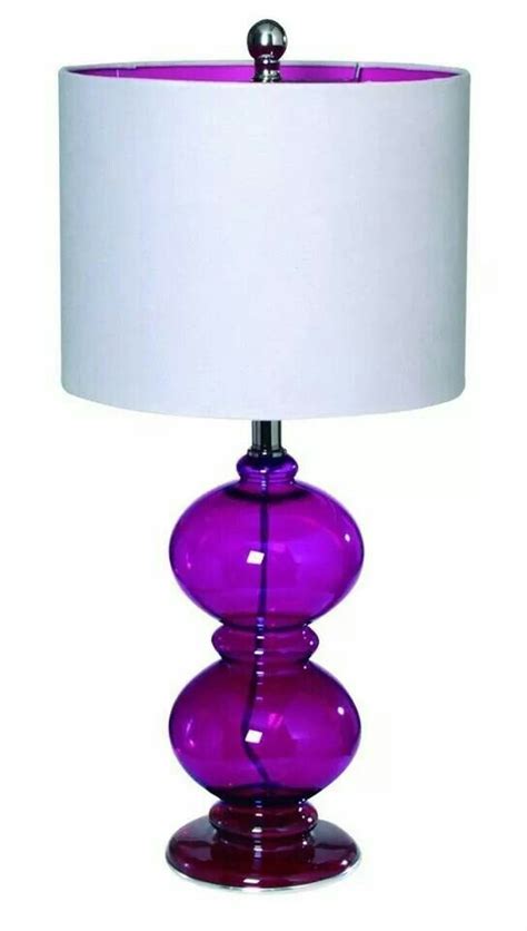 Purple Glass Lamp, Gen-Lite Chromatic Table Light | Purple lamp, Purple ...