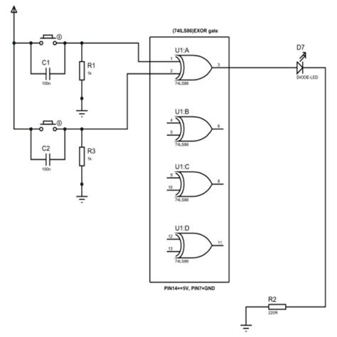 74LS86 Quad 2-Input XOR Gate IC: Pin, Datasheet pdf and Circuit Using 7486 Gate [FAQ]