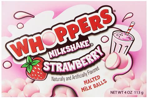 Amazon.com : WHOPPERS Strawberry Malted Milk Balls Candy, 4 Ounce (Pack of 12) : Grocery ...