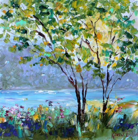 Reserved for Michele - Summer Light landscape painting original oil ...