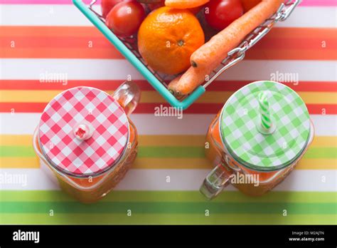 healthy food, fruit and vegetable juice Stock Photo - Alamy