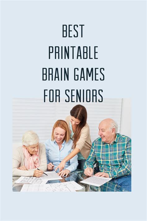 27 best printable brain games for seniors – Artofit