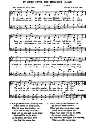 It Came Upon the Midnight Clear (4) - Christmas Free Piano Sheet Music PDF