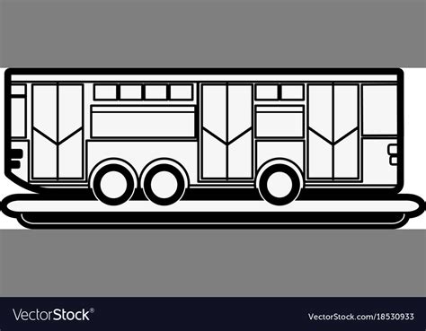 Travel bus vehicle Royalty Free Vector Image - VectorStock