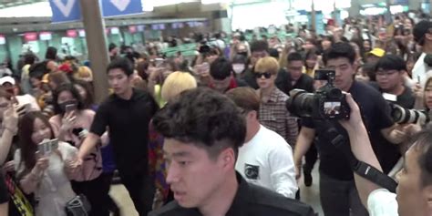 BTS' arrival turns Incheon airport into total chaos with running fans ...