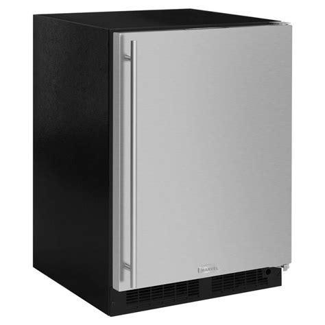 MARVEL 5.1-cu ft Built-In/Freestanding Mini Fridge (Stainless Steel) at Lowes.com