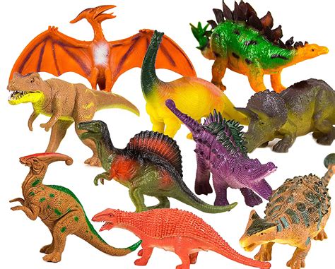 Dinosaurs Toys Set for kids Boys Age 3 4 6 7 Dinosaur Toy Figures 10 Pack Gift | eBay