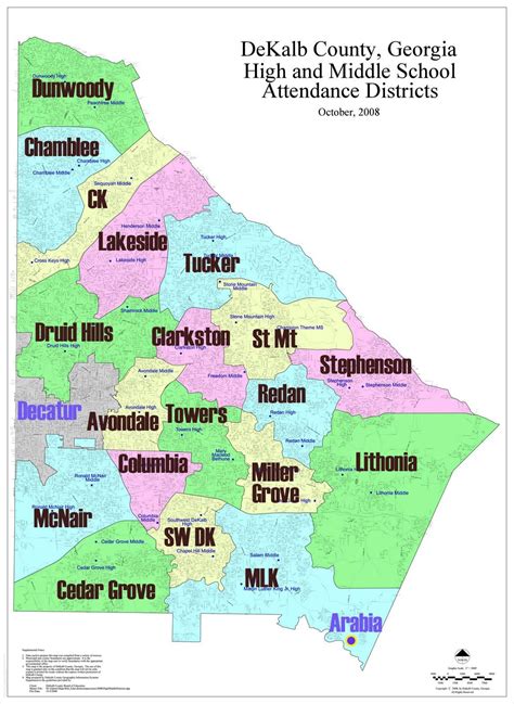 Dekalb County School District Map - Map Of West