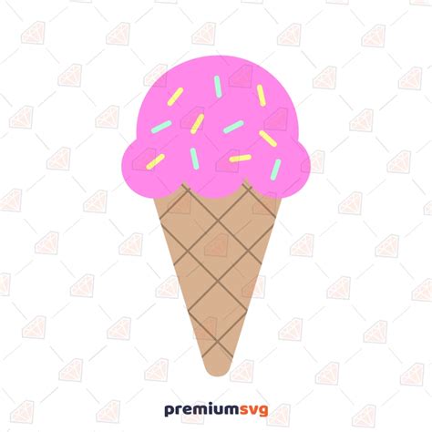 Ice Cream SVG, Cone Vector Files & Clipart | PremiumSVG