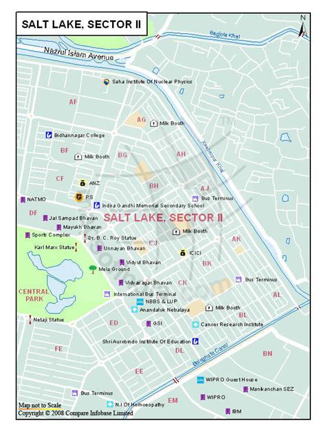 Salt Lake Sector II Map, Kolkata - Maps Of India