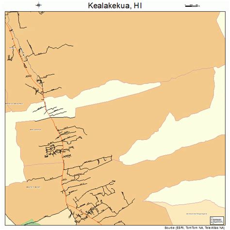 Kealakekua Hawaii Street Map 1533950