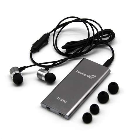 Rechargeable Hearing Aid Pocket Sound Amplifiers Adjustable Hearing ...