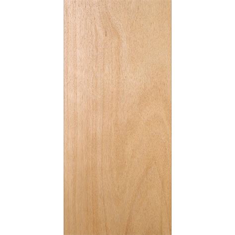 24 in. x 80 in. Unfinished Flush Hardwood Interior Door Slab-5125 - The Home Depot