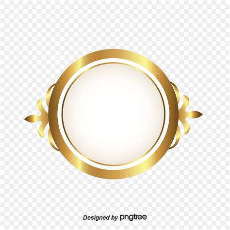 Circle Golden Frame Vector Design Images, Golden Circle Frame, Classic Style, Style Luxury PNG ...