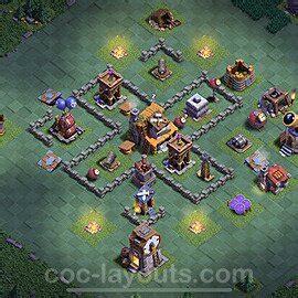 Les Meilleures MDO 4 Imbattable Bases + Liens (Links) - COC 2023 Maison des Ouvriers 4 Villages ...