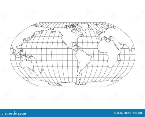 World Map (Robinson Projection) Stock Photography | CartoonDealer.com ...