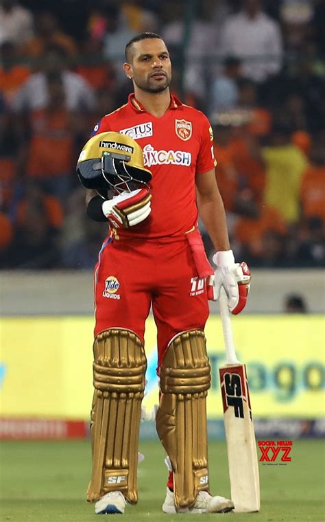 Hyderabad :PBKS captain Shikhar Dhawan during the IPL 2023 match # ...