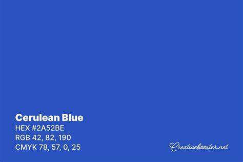 Cerulean Blue (Meaning, HEX & RGB Codes & Color Palettes) – CreativeBooster