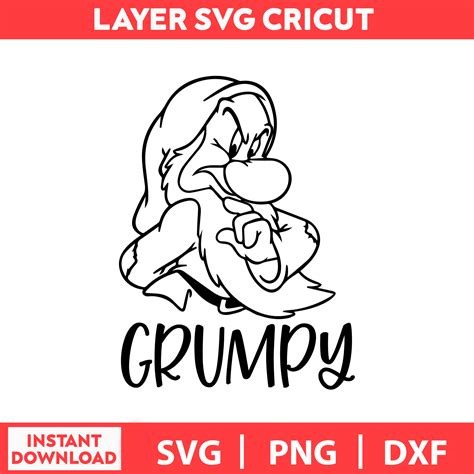 Dwarf Grumpy, Mickey Mouse Svg, Disney Birthday Svg, Disney | Inspire Uplift