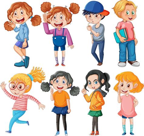 Boy And Girl Clipart Vector Art, Icons, and Graphics for Free Download